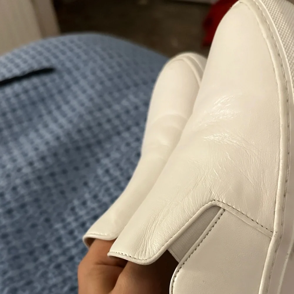 Porte & Paire White Backless Slip on Sneakers (exclusive to Net a Porter) - Picture 9 of 16